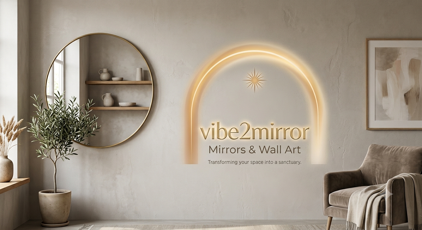 A Vibe2Mirror wall mirror